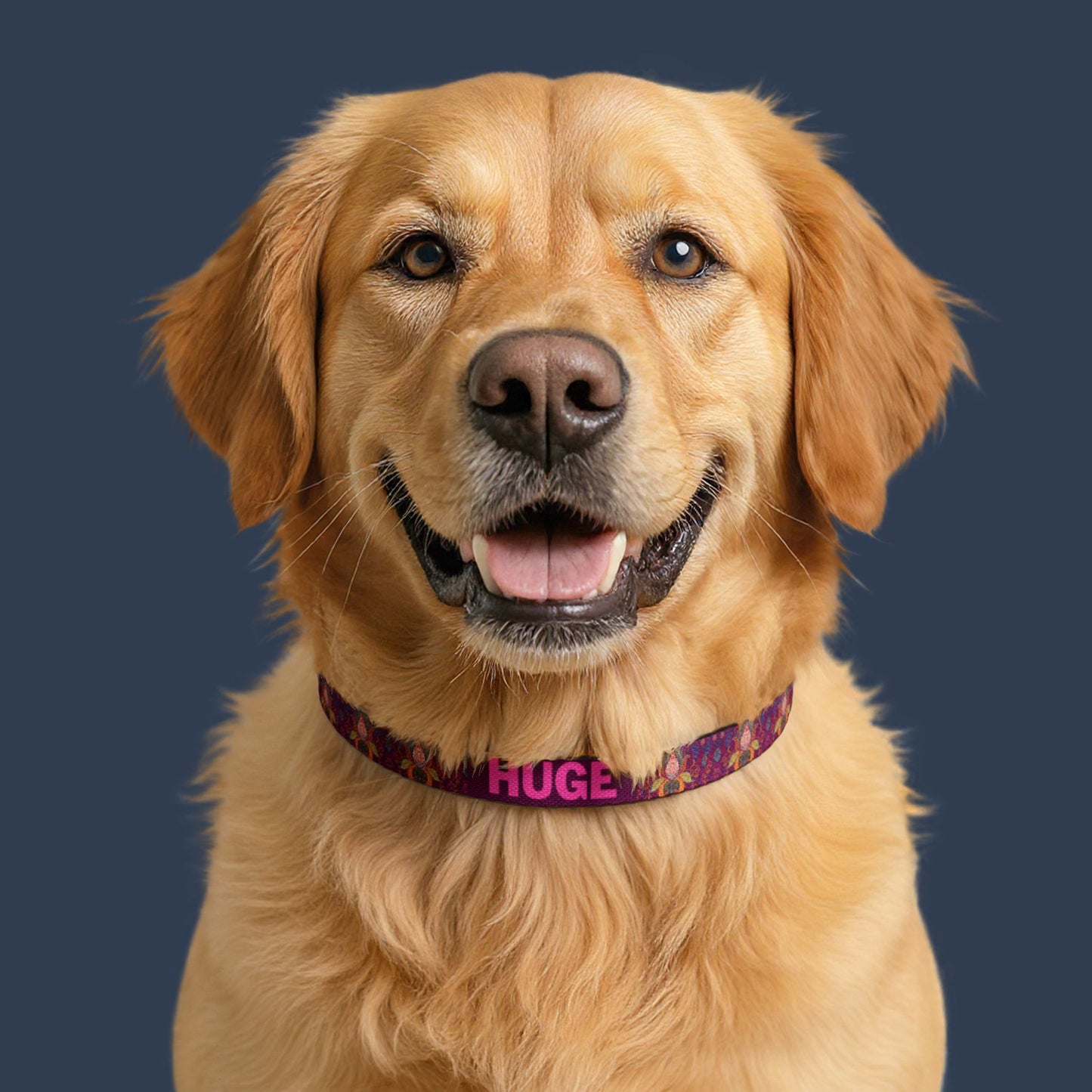 Midnight Lotus Clip-on Collar