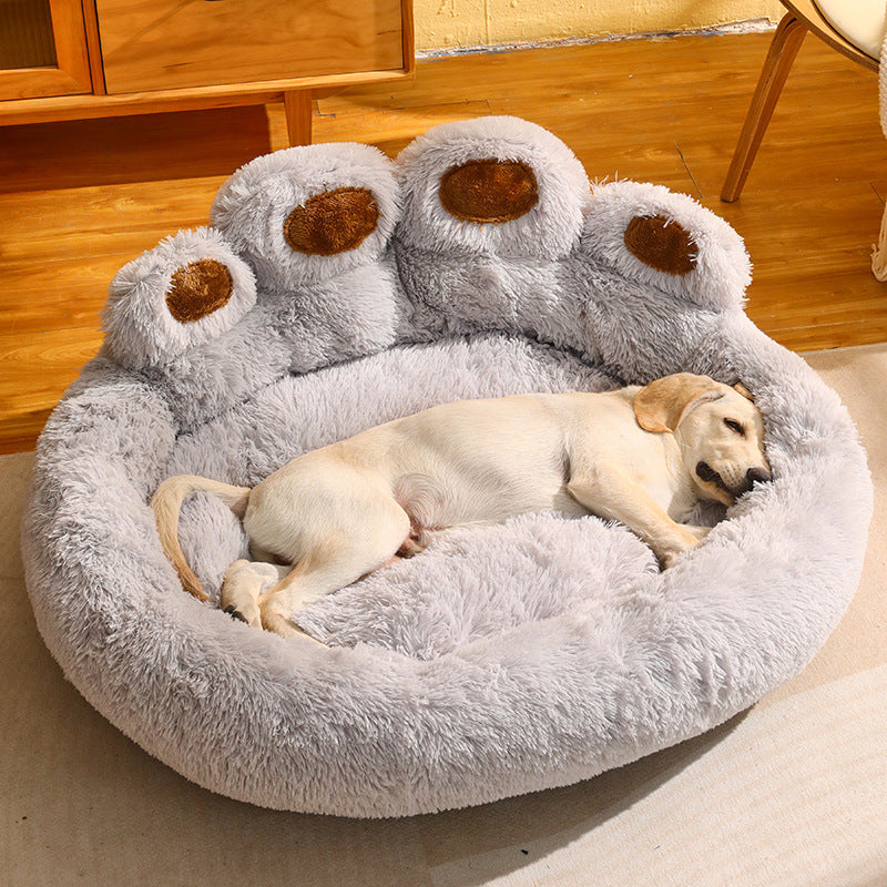 Calming Plush Dog Bed