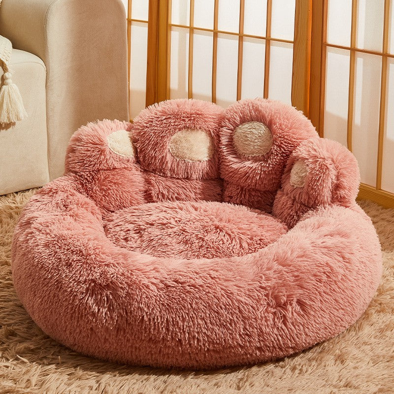 Calming Plush Dog Bed