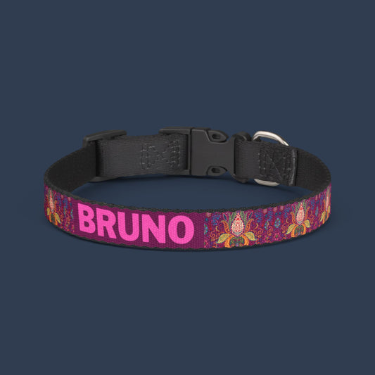 Midnight Lotus Clip-on Collar