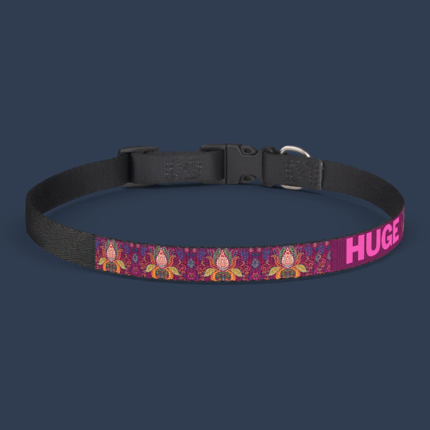 Midnight Lotus Clip-on Collar