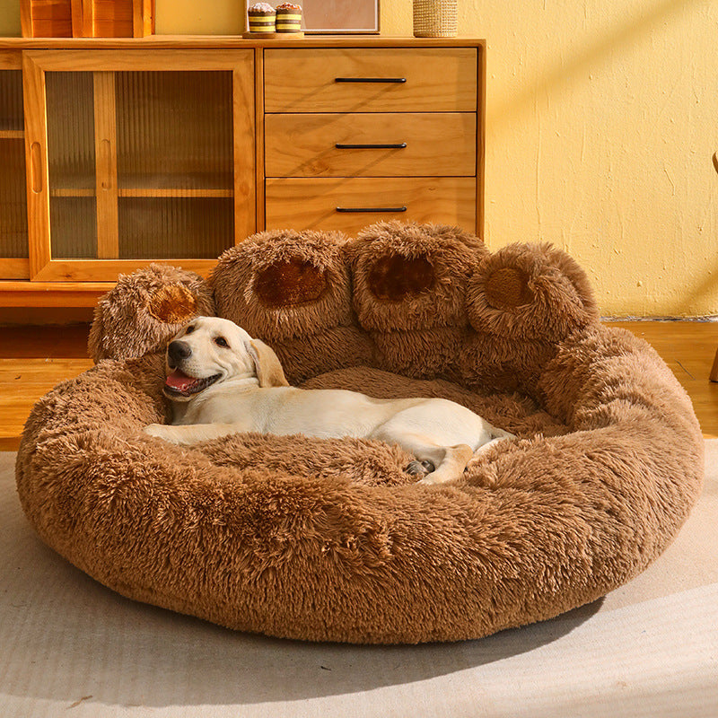 Calming Plush Dog Bed